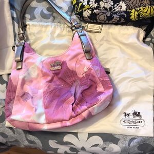 Floral coach purse